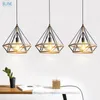 Pendant Lamps American Retro Lights Creative Diamond Rope Iron For Clothing Shop Bar Restaurant Living Room CafePendantPendant