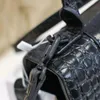 أعلى جودة جلدية غسل الكتف حقيبة نسائية تحمل الأوبو Cleo Crossbody حقائب مستحضرات التجميل مصممة فاخرة Mylon Wallet Cases Card Pockets Handbag White