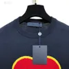 2023SSs Frühlings- und Sommer-Hochgrad-Baumwolldruck Kurzarm Runde Hals Panel T-Shirt Farbe Schwarz Weiß Größe L/XL/2XL