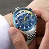 Automatyczne samookrywanie męskie modne zegarki biznesowe Business Mechaniczne zegarki ze stali nierdzewnej zegarki na rękę