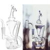 hookahs Small glass Bong Recycler Oil Rigs Beaker Dab bongs Smoke Pipes dab