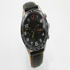 High quality men mp4 12c automatic mechanical watch black tricolor stainless steel dial leather strap 45mm339w9930988