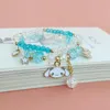 Связанная цепь собачьи браслеты богемные красочные кристаллические изделия из бисера браслет эластичная веревка Женщины Pulseira Jewelrylink LARS22