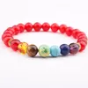 8mm Natural Crystal Stands Strands Pulseiras Frisadas Para As Mulheres Homens Handmade Charme Yoga Party Energy Jóias