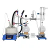 ZZKD Lab Supplies 2L 5L 10L 20L Short path distillation GG17 Apparatus kit with heating mantle