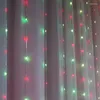 문자열 LED 커튼 조명 Twinkly String 300 Window Wall Light whending Partyled를위한 리모컨이 있습니다.