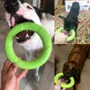 小さな大きな犬のための犬のおもちゃエヴァインタラクティブトレーニングリングプーラー抵抗犬ペットフライングディスクバイトリングおもちゃ