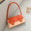 Evening Bags Simple Small Square Novelty Women's Shoulder Sloping Handbags Luxury PU Leather Girls BagEvening