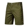 Summer Shorts Men Cotton Knee Length Solid Beach Shorts Vintage Casual Men Shorts Fashion Masculina 220406