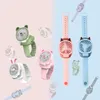 Cartoon Watch Fan with 7 Light USB Rechargeable Toy Watch Food Grade Materials and No Harm To Hands Children's Gifts