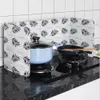 Sublimation Kitchen Tools Aluminum Foldable Kitchen Gas Stove Baffle Plate Kitchens Frying Pan Oil Splash Protection Screen Kichen Accessor