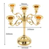 Candle Holders Metal Hollow Design Candlestick Tabletop Stand Wedding Decoration Candelabra Home Decor Candelabrum ZM806Candle