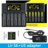 LiitoKala Lii-S6 Battery Charger 6-Slot Auto-Polarity Detect For 3.2V 3.7V 18650 26650 21700 18500 AA AAA Batteries