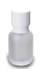 Förpackningsflaskor Frosted Glass Jar Lotion Cream Flaskor Runt kosmetiska burkar Hand Face Pump Bottle With Tood Cain CAP SN4022 DROP5419540