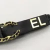 Beroemde merk elastische rubberen riem Klassieke luxe feestriemen schapenvacht zwart touw mode tailleband voor meisjesgeschenken rokgordel