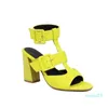 Sandaler Summer Hoof High Heel Women Fish Mouth 9cm klackar Punk Sandalias Kvinna ihålig ut fest Sexiga pumparskor