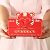 غلاف الهدايا الإبداعية قابلة للطي Red Envelope Tiger Cartoon Hongbao Style Children SPRING GIFTSGIFT