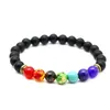 Hot selling volcanic stone bead agate bracelet woven hand string hand jewelry