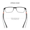 MERRYS DESIGN Men Luxury Square Glasses Frame Business Alloy Eyewear Acetate Legs Myopia Prescription Eyeglasses S2255 W220423