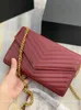 WOC Women Designer Crossbody Bags Luxurys Envelope Messager Bag Caviar Caviar Cawhide Chain Classic Woolets Cards Corder Conder Leather Wholesale