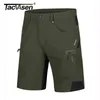 TACVASEN Men Summer Outdoor Shorts Quick Dry Knee Length Hiking Fishing Running Lightweight Multi Pockets Workout 220714