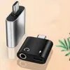 Type C Adapter 2 In 1 Splitter For Samsung Galaxy S21 S20 FE Note 20 Huawei Xiaomi USB C to 3.5 Jack Earphone Audio adapter