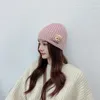 Beanies Beanie/Skull Caps Soft Warm Women Knitted Hats For Lovely Girls Bear Embroidery Sweet Women's Autumn Winter 5