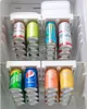 Containrar kylskåp förvaring rack cola öl soda skåp tillbehör dubbel rad hängande arrangör kylskåp dryck dispenser rack inventering