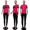 2024 Designer Joggerpakken Merk Katoenen trainingspakken dames Zomeroutfits plus maat 2XL T-shirt met korte mouwen en broek Tweedelige sets Casual sportkleding Kleding 7388-5