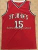 Sjzl98 15 Ron Artest 20 Chris Mullin St John's University College Basketball Jersey Top Quality 100% Double Stitched Customize any name and number