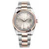 Aziatische horloges van hoge kwaliteit 2813 sport automatisch mechanisch horloge 36 mm roze wijzerplaat mode roestvrijstalen riem casual luxe dames kijkt saffierglas M115200-