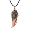 Retro Hip Hop Charming Antique Angel Wings Necklace Jewelry Guardian Gifts Fashion for Women Angel Wing Pendant