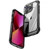 Dos en acrylique dur avec étuis transparents en TPU pour iPhone 13 Pro Max 11 Pro 12 XS XR SE 7 8 Plus