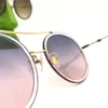 (code:OCTEU03) Neue Designer-Sonnenbrille 0061 Sonnenbrille für Frauen Frauen Sonnenbrille Frauenentwerfer Vintage UV-Schutz Sommer Beschichtung Sonnenbrille mit Kasten