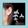 Stud Earrings Jewelry 925 Sterling Sier Splicing Cute Animal For Women Casual Style Girl Earings Personality Drop Delivery 2021 Mrel7