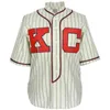 Xflsp gamit Kansas City Monarchs 2021 Domowa koszulka w 100% zszywana haft vintage koszulki baseballowe