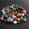 Pedra natural Rodada Cabochão Beads Quartzo Cristal Tigre Olho Loose Beads Fit DIY Anel Jóias Fazendo Colar 4mm 6mm 8mm 10mm 12mm 14mm