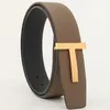 luxury belts T buckle fashion brand no logo