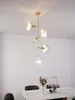 Pendellampor nordisk kreativ designer personlighet ljuskrona enkel modern glas restaurang vardagsrum lampa utställning hall villa trappa la