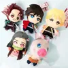 15 cm Japan Anime Dolls Monster Slayer Tomioka Giyu Kamado Tanjirou Kamado Nezuko Agatsuma Zenitsu Plush Toys Doll Peluche Women Gift Present