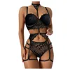 Women Sexy Set Lingerie Female Perspective Lace Underwear Halter Garter Sleepwear Porn Intimate Erotic Lingerie Sex Costumes Bra9048613