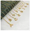 18K goud roestvrij staal 26 letters designer hanger kettingen voor vrouwen luxe CEL merk schakelkettingen choker kruis ketting ketting sieraden cadeau