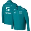 2022-2023 Nuova giacca da pilota di F1 Formula 1 Team Giacca da uomo con zip Primavera Autunno Giacca da corsa casual antivento Felpa Cappotto