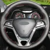 Steering Wheel Covers Black Artificial Leather Hand-stitched Car Cover For Chery Arrizo 5 5e 2022-2022 Tiggo 3X 3xe EQ1 2022Steering