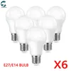 6pcs/Lot E27 LED BULB AC 220V 110V 120V DC 12V 85V SMD2835 3W 6W 9W 12W 15W 18W 20WLED Lamp Saving Led Bulbs for Outdoor Light H220428
