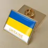 Sublimation Autres Arts et Métiers Armoiries du Jour de l'Indépendance Américaine Carte Drapeau Emblème National Ukraine Ressortissants Fleur Broche Badges Épinglettes