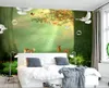 Наклейки на стенах 3D обои китайский стиль классические пейзажи красивая простая фоновая стена