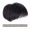 Мужские волосы Синтетические вейлай мужской парик парик Использование головы лысые алопеция.