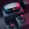 EPACKET S730 TWS auricolari Bluetooth con microfoni Visualizzazione a LED a gancio auricolare Sport Aurnica wireless HiFi Earbù stereo WaterProo274V