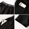 Quick Dry Elastic 2 in 1 Running Tights Men Workout Sports Training Pants Gym Fitness Jogging Shorts Legging Bottoms Customized 220704